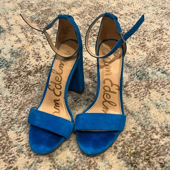 Sam Edelman Daniella Block Heel - electric blue - size 7 - Picture 2 of 4